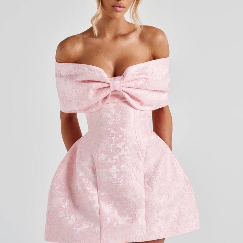 RAQUEL MINI DRESS - BLUSH Small